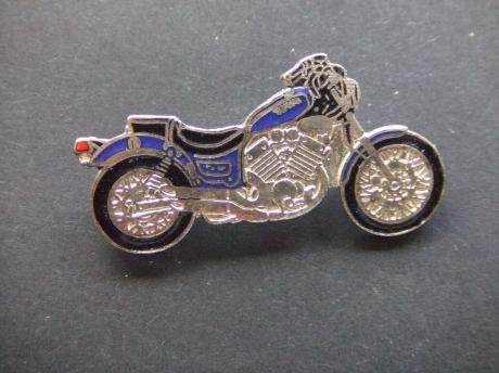 Yamaha motor blauw-zilver